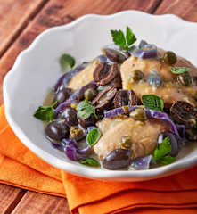 Mediterranean Chicken with Olives