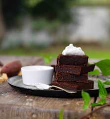 Brownie de batata-doce