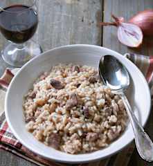 Risotto con fegatini di pollo