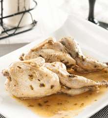 Codornices al limón