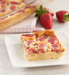 Pastel francés con fresas (millasson)