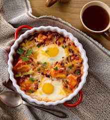 墨西哥茄汁辣醬烤蛋