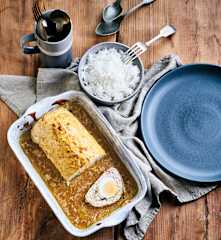 Rolo de peru recheado