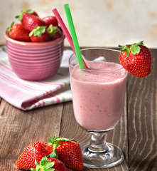 Smoothie bananowo-truskawkowe