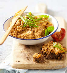 Tartinade de lentilles blondes à la tomate séchée