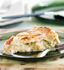 Empada de bacalhau e camarão com molho italiano