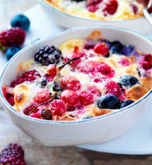 Gratin aux fruits rouges