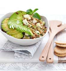 Salade de sarrasin, concombre et feta