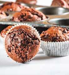 Chaga Mushroom and Chocolate Muffins