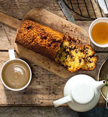 Cake à la noix de coco et aux pépites de chocolat
