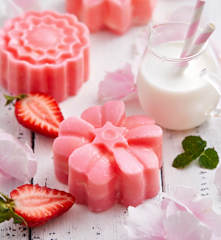 草莓巧克力香草冰激凌月饼