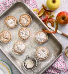 Muffin con ritagli di mela