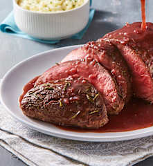 Filete de res con salsa de vino tinto