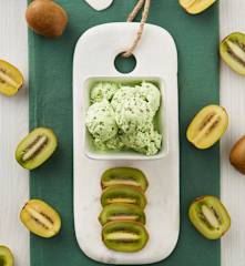 Gelato kiwi e sciroppo d'acero