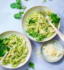 Pâtes au pesto de cresson