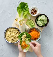 Jackfruit and mayo sandwich filling