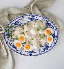 Polish egg salad with tartar sauce