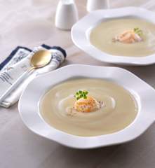 法式花椰菜濃湯佐嫩煎干貝