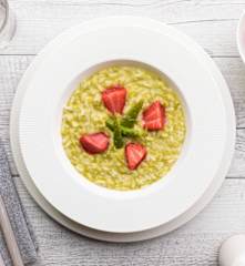 Risotto asparagi e fragole
