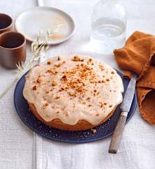 Gâteau au topinambour et glaçage à la châtaigne