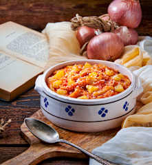 Trippa in rosso con patate