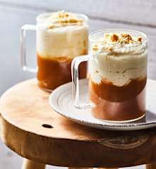 Trifle à la rhubarbe