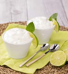 Mousse lime e menta