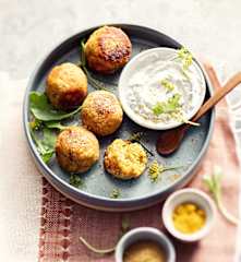 Boulettes de pois chiches à l'indienne