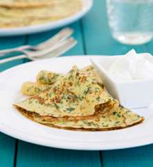 Crêpes with herbs