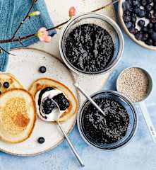 Vegane Blaubeer-Chia-Konfitüre
