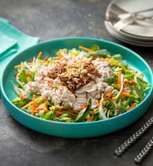 Coconut poached chicken salad