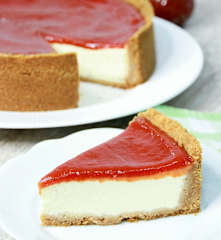 Torta de ricota e goiabada