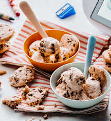 Crème glacée vanille-cookies