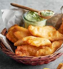 Bocconcini di pesce con salsa tartara