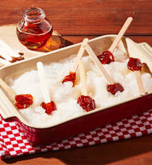 Maple Taffy on Shaved Ice (Maple Taffy on "Snow")