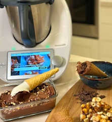 Παγωτό σοκολάτα με τυρί cottage