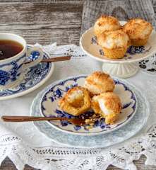 Jam and coconut tarts