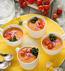 Gazpacho de hummus