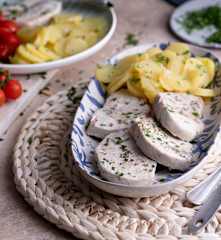 Pez espada al aroma de mostaza