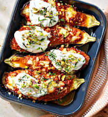 Aubergines farcies à la viande