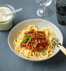 Spaghettis bolognaise aux noisettes