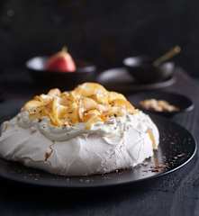 Orange and Pear Pavlova
