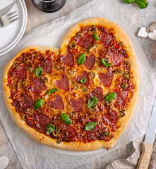Walentynkowa pizza serce