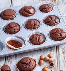 Muffins choco-noisettes