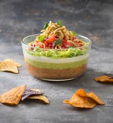 Layered Mexican dip