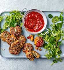 Sweet potato and wakame patties (Jude Blereau)