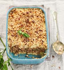 Parmentier de boeuf aux panais et noisettes