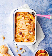 Peach and Almond Ice Cream