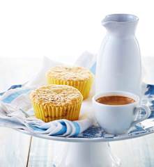 Muffins con crema de avellana y chocolate