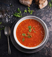 Soupe de lentilles marocaine aux épices